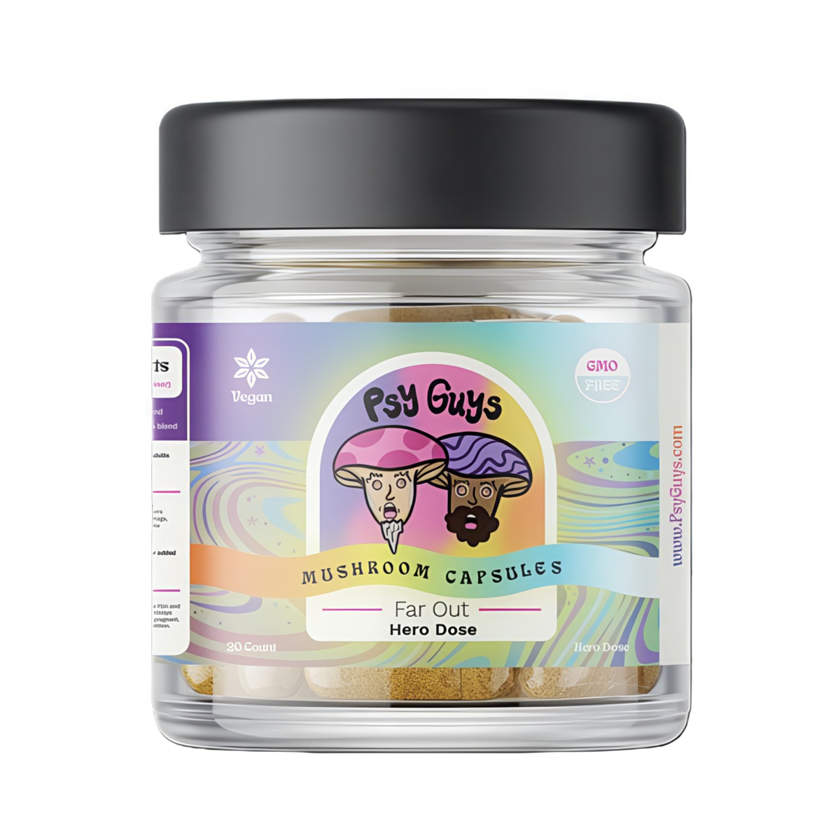 PsyGuys Hero Dose Mushroom Capsules - Far Out