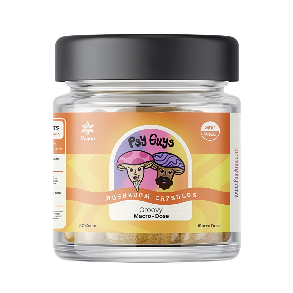 PsyGuys Macro Dose Mushroom Capsules - Groovy