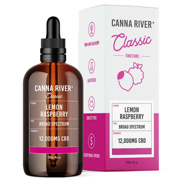 Broad Spectrum CBD Classic Tincture - Lemon Raspberry - 120mL