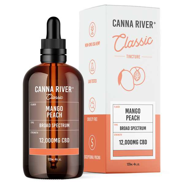 Broad Spectrum CBD Classic Tincture - Mango Peach - 120mL