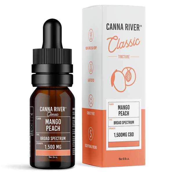 Broad Spectrum CBD Classic Tincture - Mango Peach - 15mL