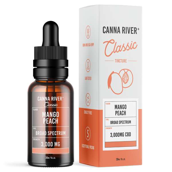 Broad Spectrum CBD Classic Tincture - Mango Peach - 30mL