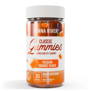 Canna River Broad Spectrum Classic CBD Gummies 100mg - Passion Orange Guava