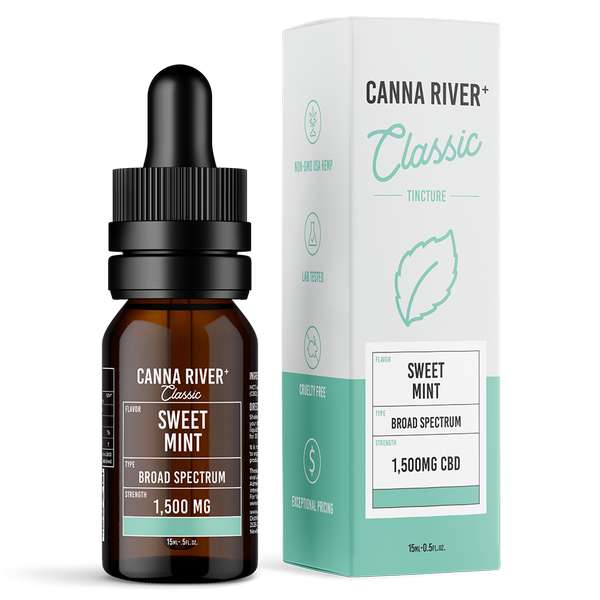 Broad Spectrum CBD Classic Tincture - Sweet Mint - 15mL