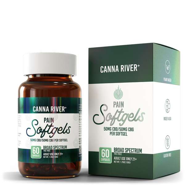 Broad Spectrum CBD Softgels 60ct Blends - Pain