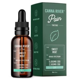 Canna River⁺ Broad Spectrum CBD Pain Tincture 60mL - Sweet Mint