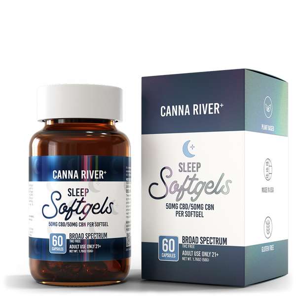 Broad Spectrum CBD Softgels 60ct Blends - Sleep