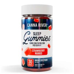 Canna River⁺ Broad Spectrum Sleep CBD Gummies 30 Count - Strawberry Mango