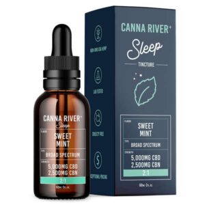 Canna River⁺ Broad Spectrum CBD Sleep Tincture 60mL - Sweet Mint