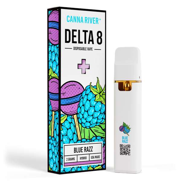 Canna River⁺ Delta-8 Disposable 2 Gram - Blue Razz (Hybrid)