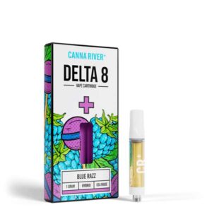 Canna River⁺ Delta-8 Cartridge 1 Gram - Blue Razz (Hybrid)