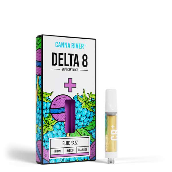 Canna River⁺ Delta-8 Cartridge 1 Gram - Blue Razz (Hybrid)