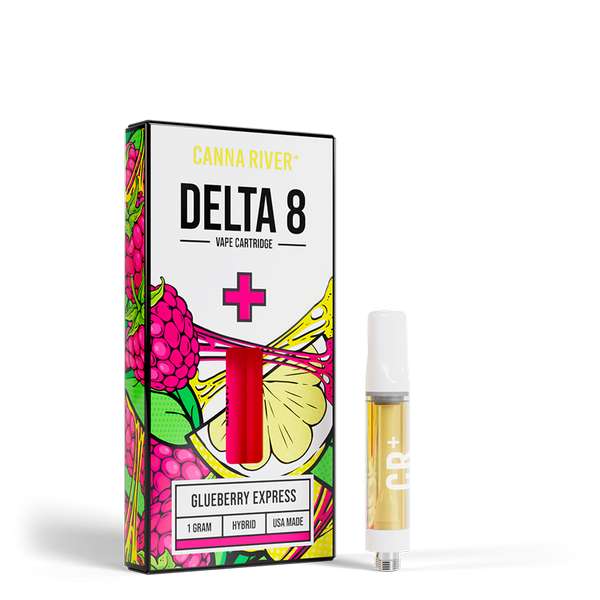 Canna River⁺ Delta-8 Cartridge 1 Gram - Glueberry Express (Hybrid)