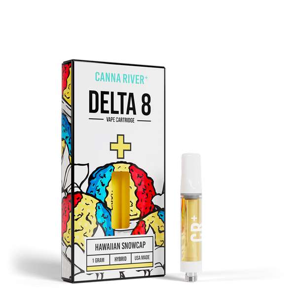 Canna River⁺ Delta-8 Cartridge 1 Gram - Hawaiian Snowcap (Hybrid)