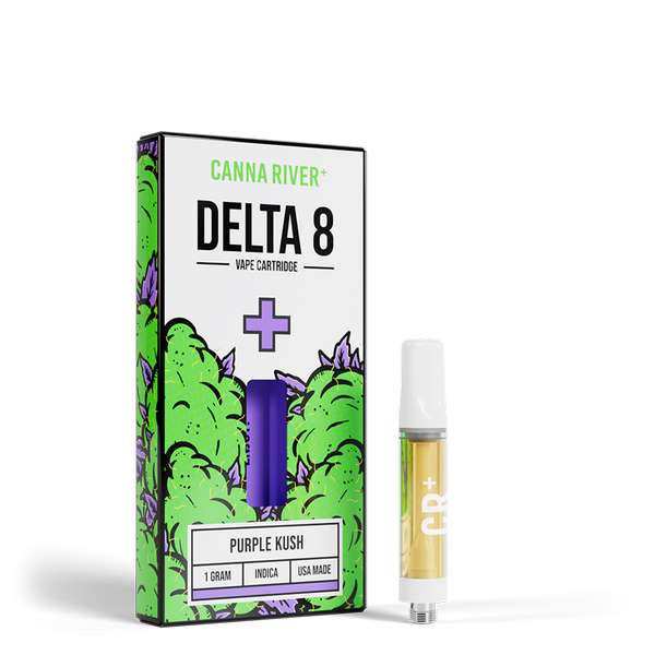 Canna River⁺ Delta-8 Cartridge 1 Gram - Purple Kush (Indica)