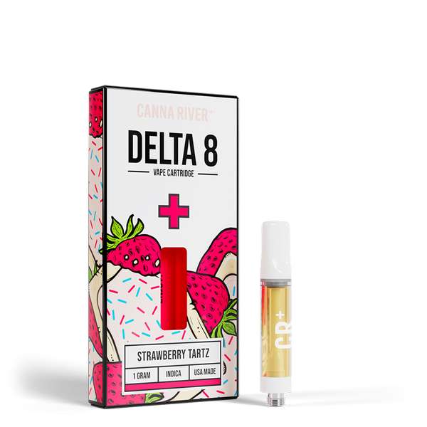 Canna River⁺ Delta-8 Cartridge 1 Gram - Strawberry Tartz (Indica)
