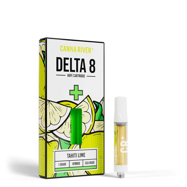 Canna River⁺ Delta-8 Cartridge 1 Gram - Tahiti Lime (Hybrid)