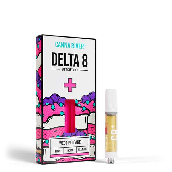Canna River⁺ Delta-8 Cartridge 1 Gram - Wedding Cake (Indica)
