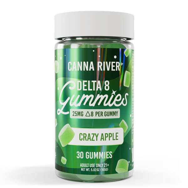 Canna River⁺ Delta 8 Gummies 30 Count - Crazy Apple