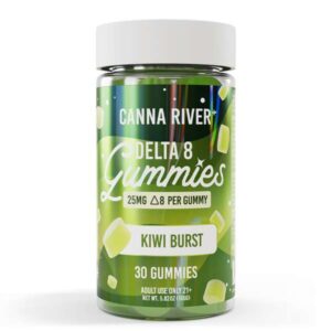 Canna River⁺ Delta 8 Gummies 30 Count - Kiwi Burst