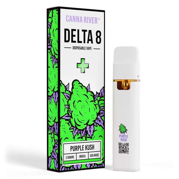 Canna River⁺ Delta-8 Disposable 2 Gram - Purple Kush (Indica)