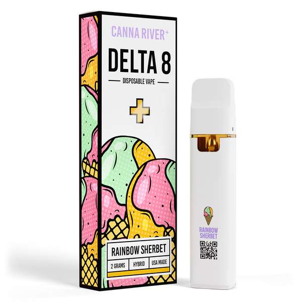 Canna River⁺ Delta-8 Disposable 2 Gram - Rainbow Sherbet (Hybrid)
