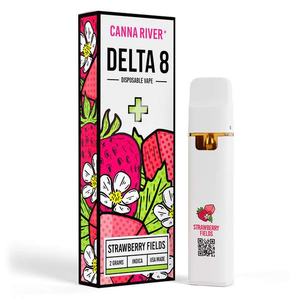 Canna River⁺ Delta-8 Disposable 2 Gram - Strawberry Fields (Indica)