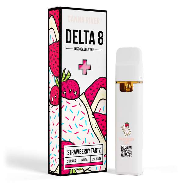 Canna River⁺ Delta-8 Disposable 2 Gram - Strawberry Tartz (Indica)
