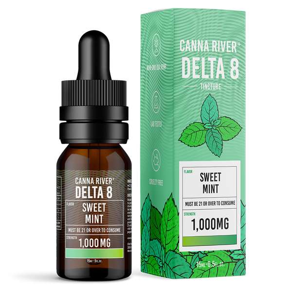 Canna River⁺ Delta 8 Tincture 1000mg - Sweet Mint