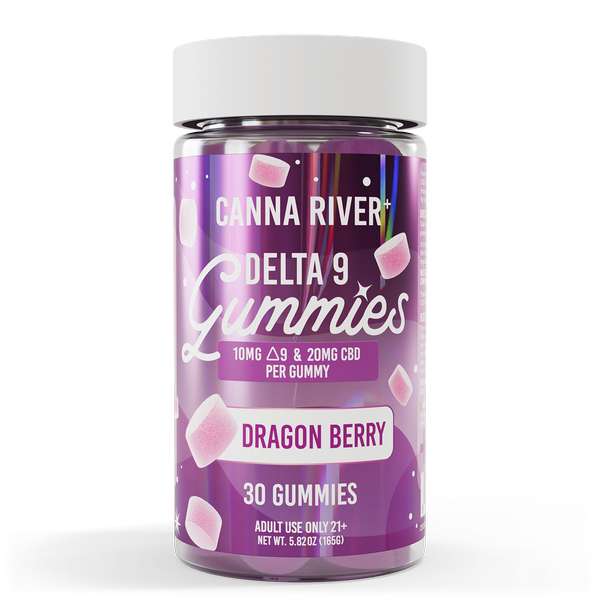 Canna River⁺ Delta 9 Gummies 30 Count - Dragon Berry