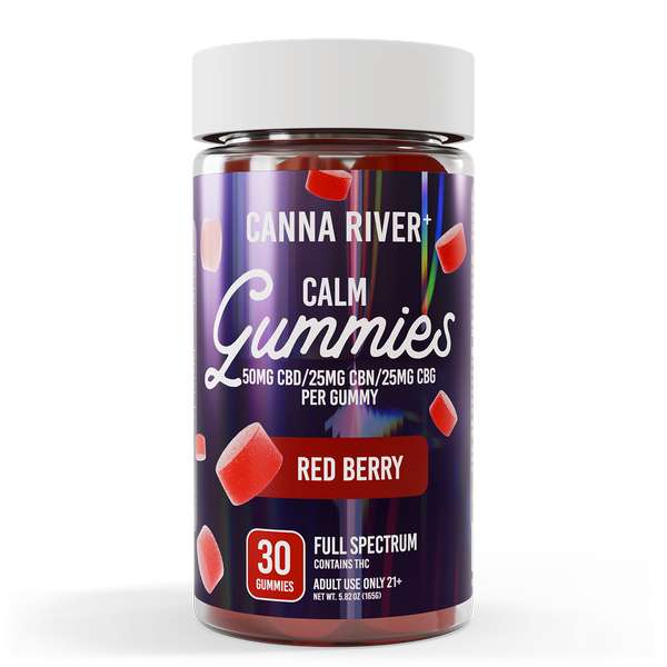 Canna River⁺ Full Spectrum Calm CBD Gummies 30 Count - Red Berry
