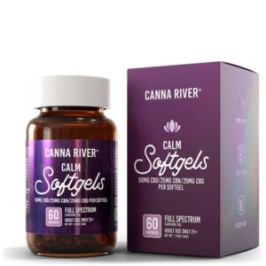 Canna River⁺ Full Spectrum CBD Softgels 60ct- Calm