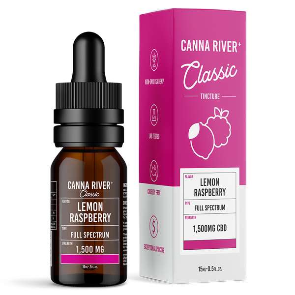 Full Spectrum CBD Classic Tincture - Lemon Raspberry - 15mL