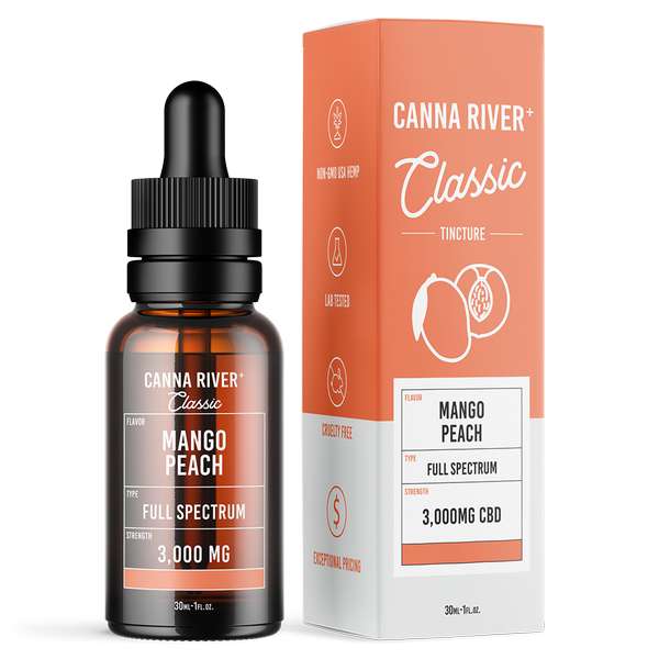 Full Spectrum CBD Classic Tincture - Mango Peach - 30mL