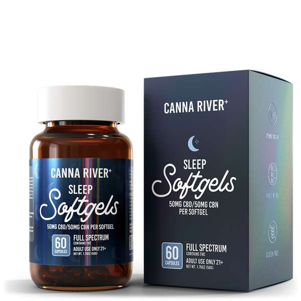 Canna River⁺ Full Spectrum CBD Softgels 60ct- Sleep