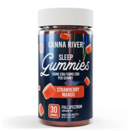 Canna River⁺ Full Spectrum Sleep CBD Gummies 30 Count - Strawberry Mango