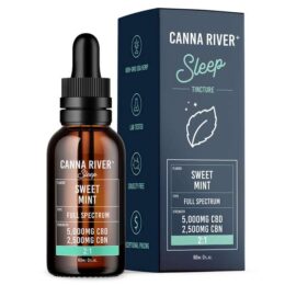 Canna River⁺ Full Spectrum CBD Sleep Tincture 5000 CBD + 2500 CBN - Sweet Mint