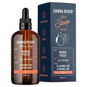 Canna River⁺ Full Spectrum CBD Ultra Sleep Tincture 15000 CBD + 5000 CBN - Mango Peach