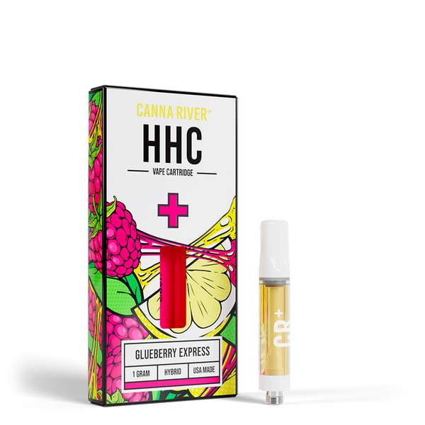 Canna River⁺ HHC Cartridge 1 Gram - Glueberry Express (Hybrid)