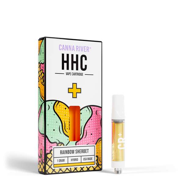 Canna River⁺ HHC Cartridge 1 Gram - Rainbow Sherbet (Hybrid)