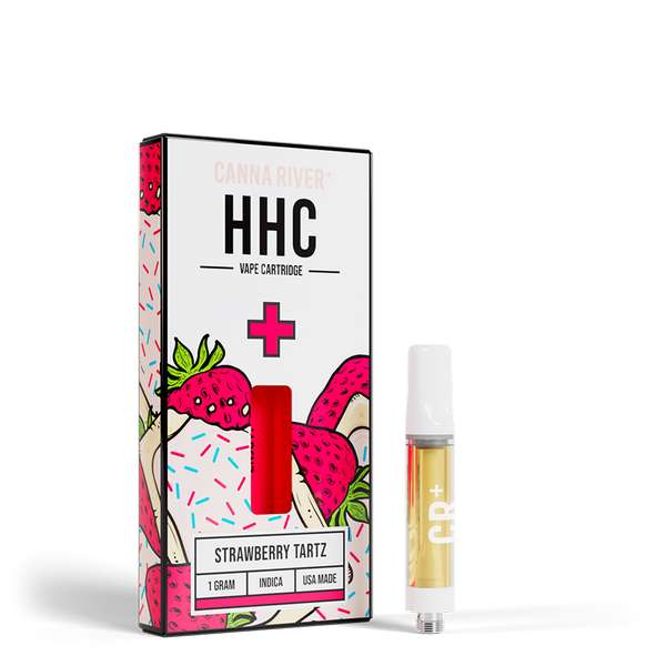 Canna River⁺ HHC Cartridge 1 Gram - Strawberry Tartz (Indica)