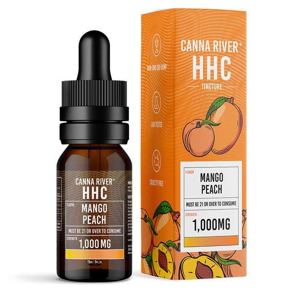 Canna River⁺ HHC Tincture 1000mg - Mango Peach