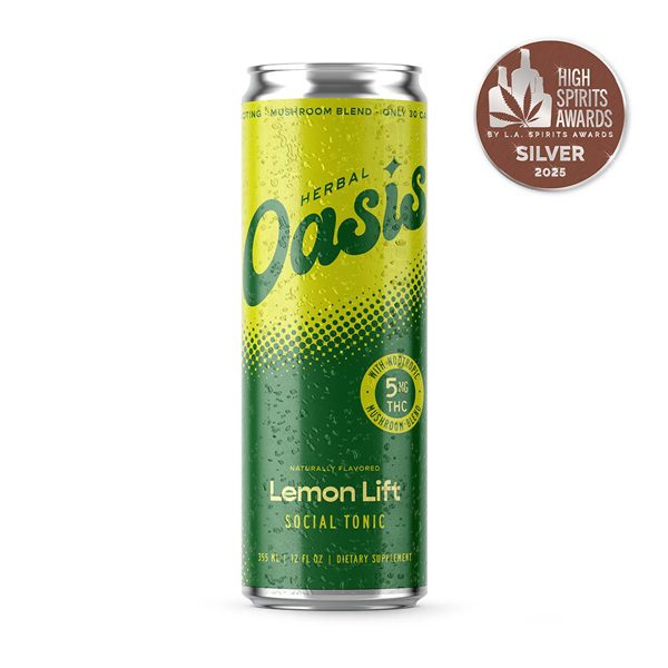 cbdMD Delta 9 Herbal Oasis Social Tonic - LEMON LIFT - 5 MG - 4 PACK