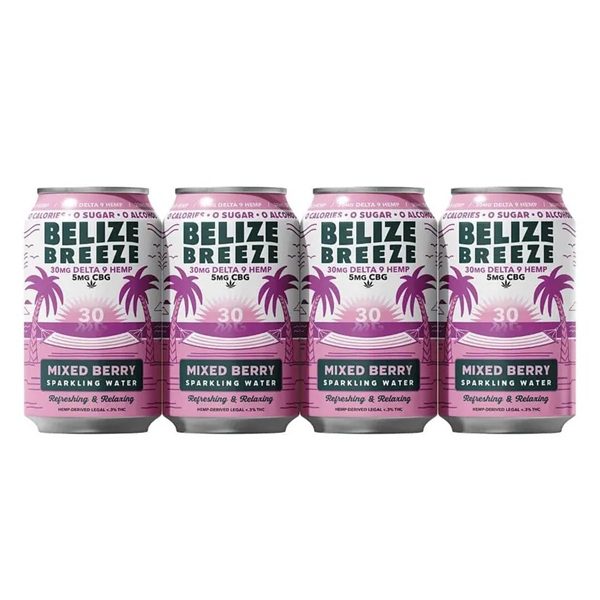 Wild Orchard D9 THC Infused Sparkling Water 30mg - Mixed Berry - Four cans