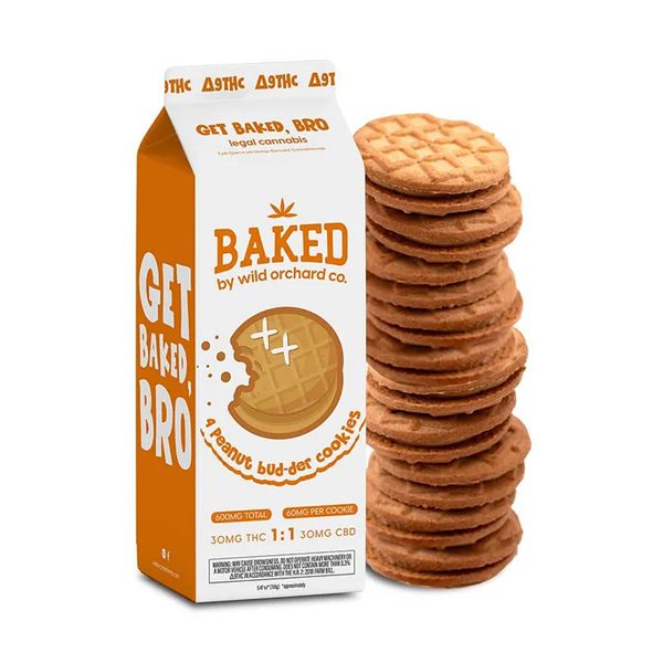 Wild Orchard Baked Delta-9 Peanut Bud-der Cookies -10pk