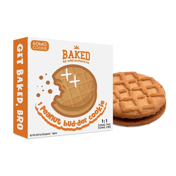 Wild Orchard Baked Delta-9 Peanut Bud-der Cookies - 1pk
