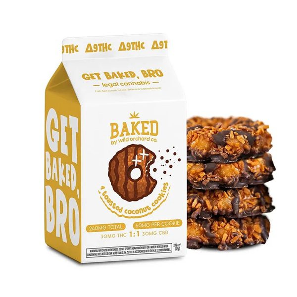 Wild Orchard Baked Delta-9 Toasted Coconut Cookies 4pk