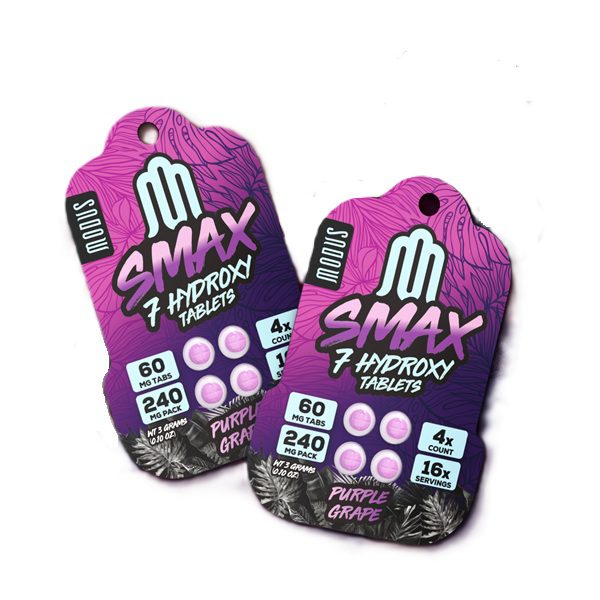 Modus Smax 7-OH Tablets 60mg per tablet- 4ct (240mg) - Purple Grape