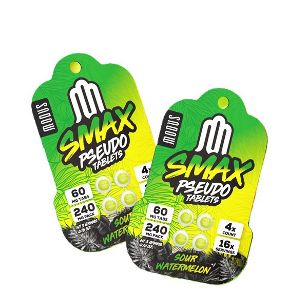 Modus Smax Psuedo Tablets 60mg per tablet- 4ct (240mg) - Sour Watermelon