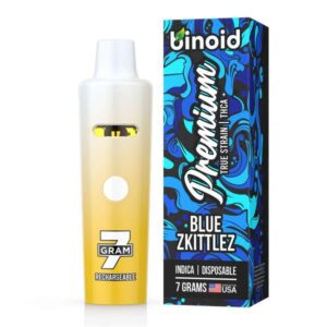 Binoid True Strain Rechargeable Disposables 7 Grams - Blue Zkittlez (Indica)
